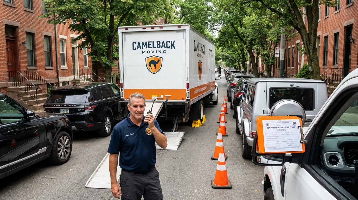 City street loading permit setup in Cedar Grove, NJ