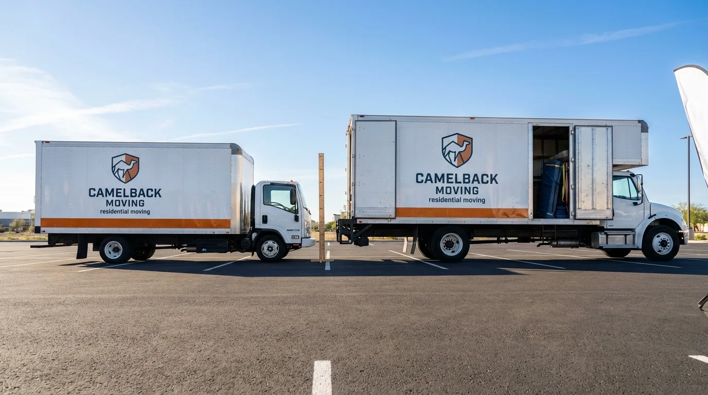 Moving truck size capacity guide in Cedar Grove